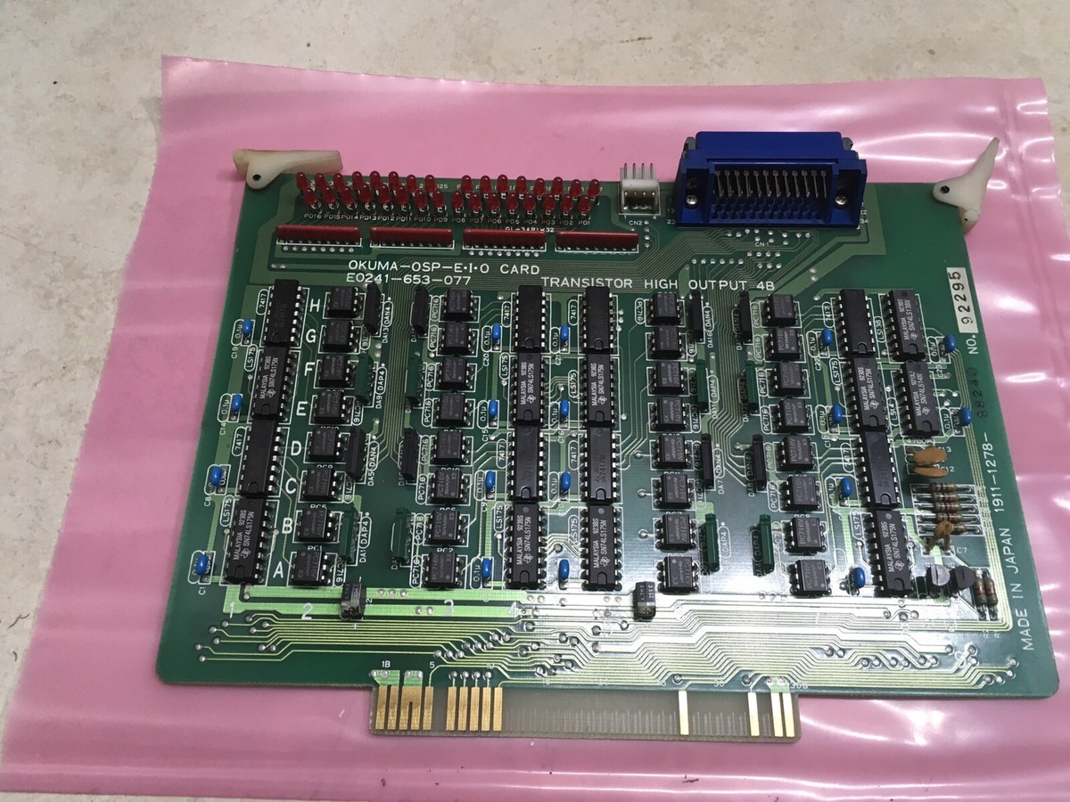 OKUMA OSP EIO CARD E0241-653-077 CNC BOARD TESTED, WARRANTY | eBay