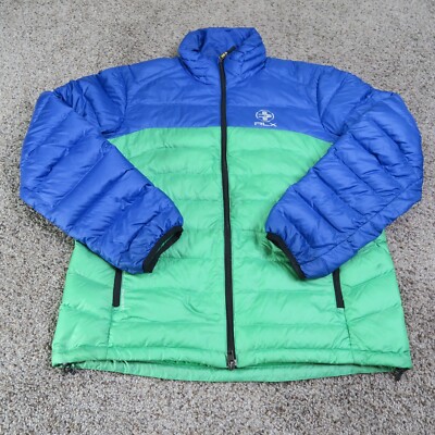 Ralph Lauren RLX Puffer Jacket Mens Large Green Down Feather