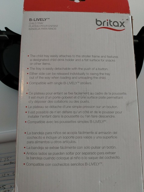 britax b lively snack tray