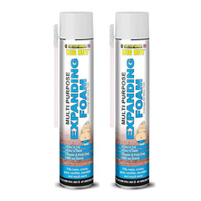 Silverhook BigBoy Multi-Purpose Expanding Foam Fills Holes Cracks Gaps 750ml x2