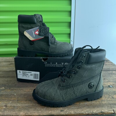Timberland JUNIORS 6'' Waterproof Boots TB0A1PLK Black Helcor Primaloft 5 Juniors