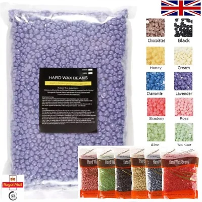 BIZTECHTRADING Depilatory Hard Wax Beans Pellet Hot Brazilian Waxing Beads Body Hair Removal UK