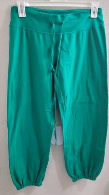BEYOND YOGA Organic Fleece Old-School Green Joggers XL Pockets