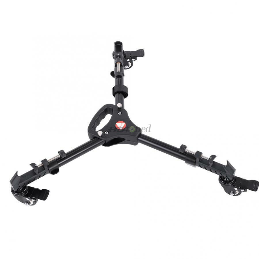 Tripod Dolly Heavy Duty Photography Tripod Base Stand Wheels For DSLR Camera