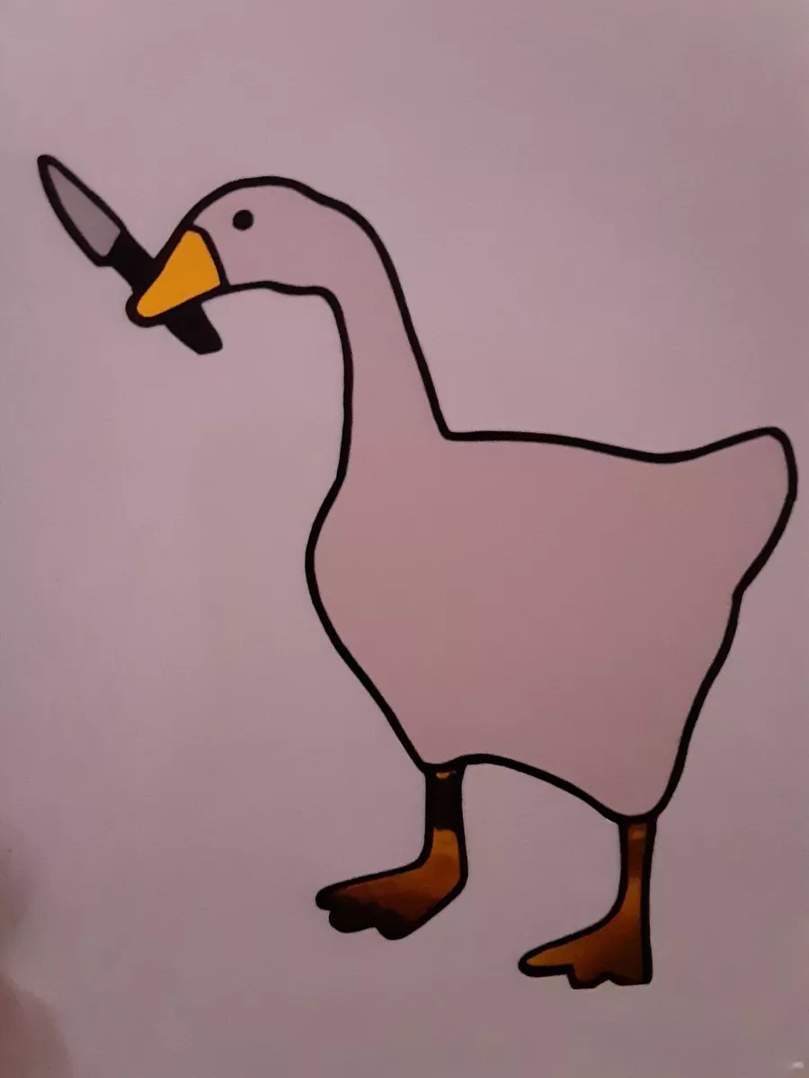 Peace Was Never an Option Untitled Goose Game Sticker or 