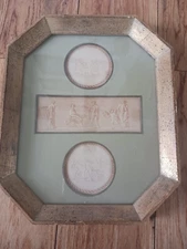 VINTAGE FRAMED PICTURE OF The image shows a 19th-century .