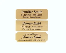 1x3 Custom Engraved Sublimation Aluminum Plate Plaque Name Tag Trophy Urn