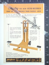1967 Advertising Hein Werner Al-38 Pneumatic Air Twin Saddle Bumper Jack Al-36