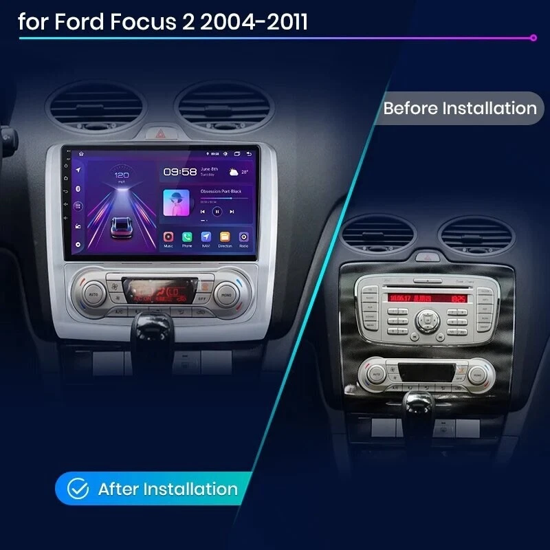 Autoradio Para Ford Focus Mk2 Mk3 2004-2011 2G+ 32GB 4G + Wi-Fi 8Core Carplay - Imagen 2 de 4