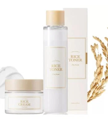 I + M I'm from Rice Toner 150ml +Rice Cream, Glowing Look, Nourishes Deeply, Hydrating
