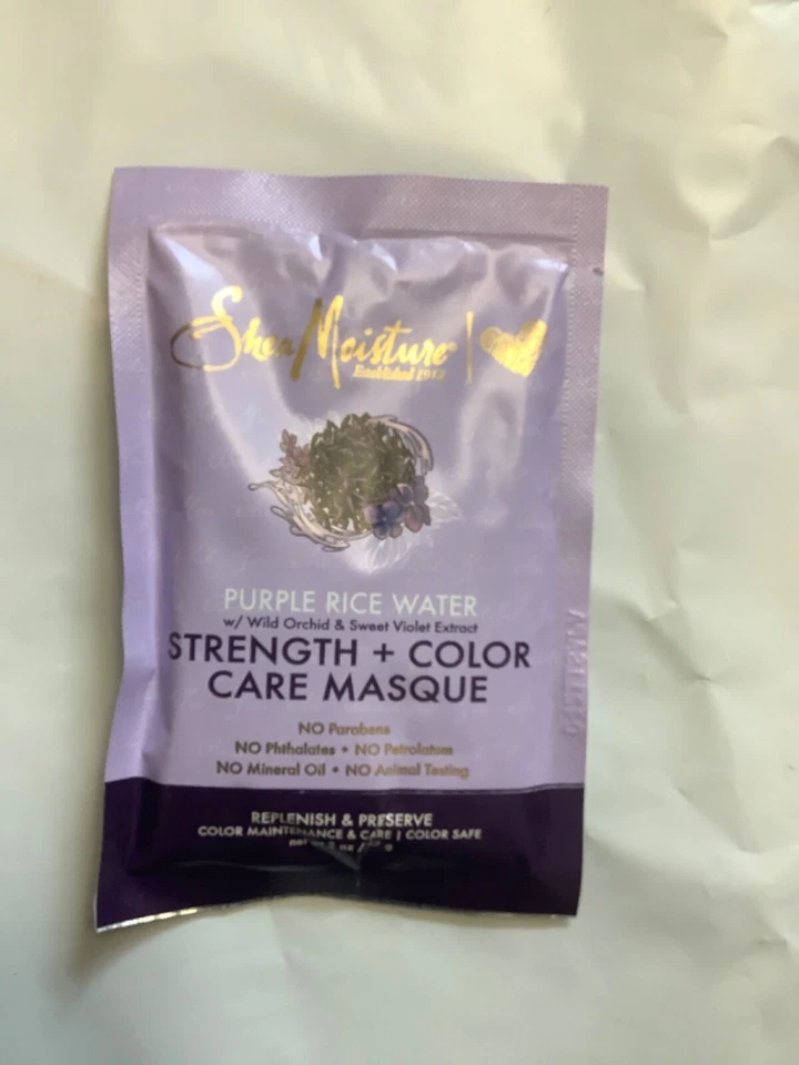5*Shea Moisture Purple Rice Water Strength & Color Care Masque 2oz - Image 2 of 3