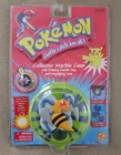 VINTAGE Pokemon BEEDRILL  8 Collector Marbles Case Tray & Magnifying Lens NEW