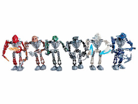 LEGO Bionicle Toa Hordika Kit Metru Nui Vakama Matau Onewa Whenua Nuju Nokama