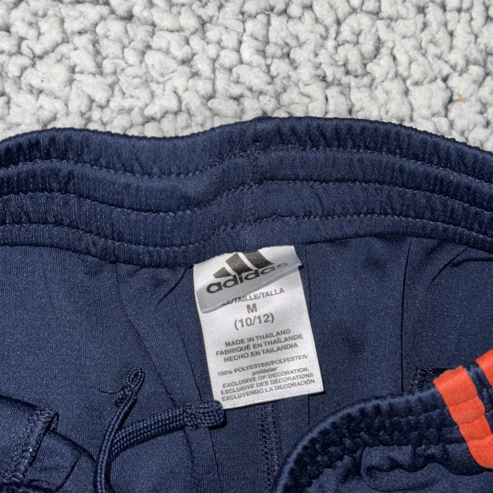 Pantalones Cortos Adidas Niños Baloncesto Atléticos Azul con Rayas Naranja Talla M (10/12) Foto 3 de 4