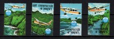 DOMINICA, SCOTT # 864-867, MNH SET - CIVIL AVIATION, AIRPLANES, YEAR 1984