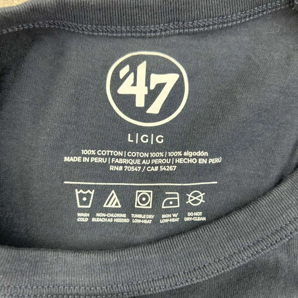 UNH Wildcats Shirt Mens Large Blue Crew Neck Short Sleeves NCAA Tee - Image 2 of 4