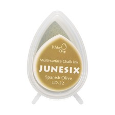 Olive Green Pigment Ink Pads for Stamps 1.9 x 1.4 Inch Water Drop Shape