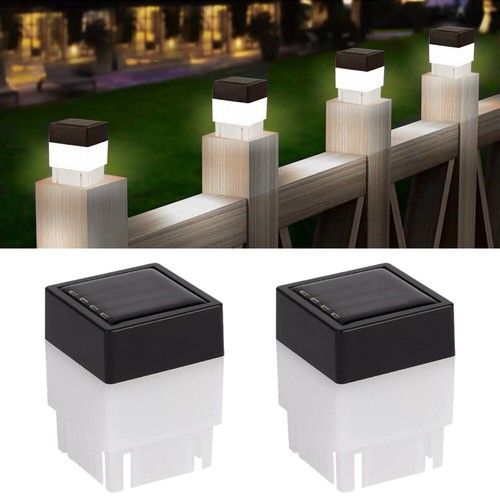 1X Solar Pillar Lamp Waterproof Outdoor Post Cap Light LED Fence Street Lighting - Foto 18 di 26