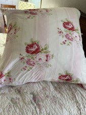 Custom Rachel  Ashwell Rare ‘Grand Floral Stripe’ Euro Sham Pair