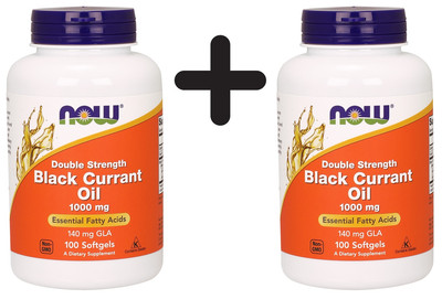 2 x NOW Foods Black Currant Oil, 1000mg (Double Strength) - 100 (274,75 EUR/kg)