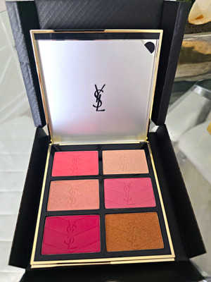 Yves Saint Laurent Couture Face Palette Blush & Highlighter Golden Oasis 0.95 oz