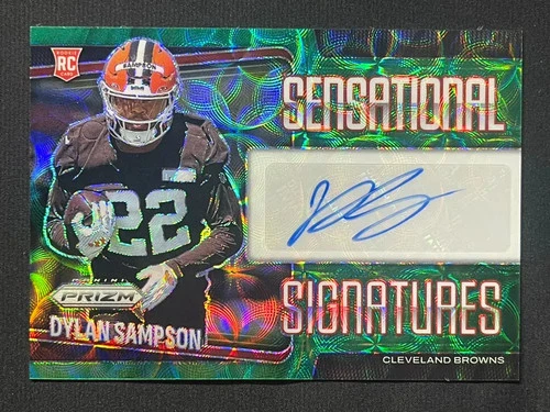 2025 Panini Prizm Green Scope Rookie Auto#SEN-DSN Dylan Sampson (RC) /75 YT92