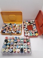 Large Lot 100 Spools of Thread Assorted Colors  Brands New  Used Some Vintage