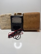 Vintage 1959 Sanwa P-2 Analog Multimeter VOM Japan Tested Working Case