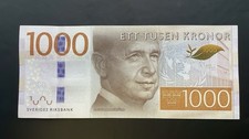 SWEDEN 1000 KRONOR 2014 UNC P-74a ROW Collectible banknote