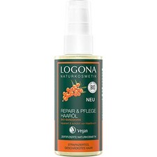 LOGONA Naturkosmetik Repair & Soin Huile capillaire bio à l'argousier de sabl...