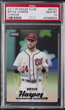 2017 STADIUM CLUB CHROME #SCC5 BRYCE HARPER PSA 10