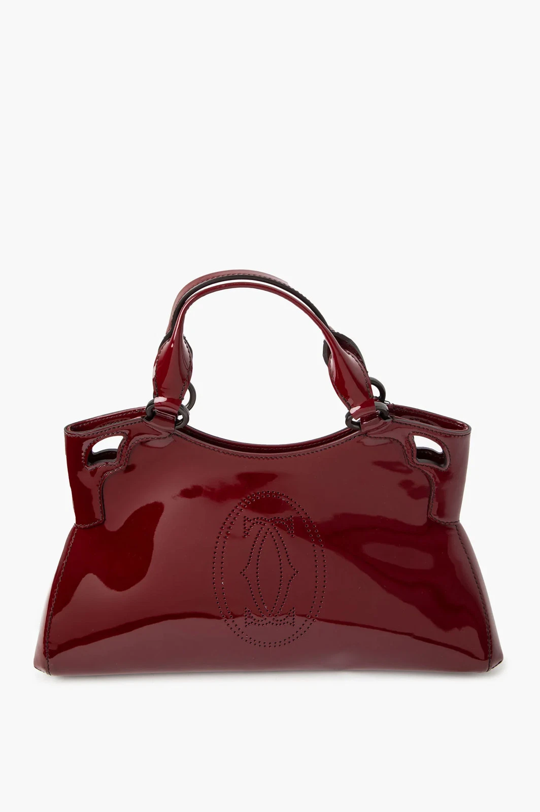 Cartier — Cartier Red Patent Leather Marcello De Cartier Tote