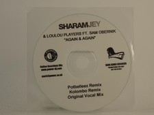 SHARAM JEY AND LOU LOU PLAYERS AGAIN AND AGAIN (H1) 3 Track Promo CD Single incl