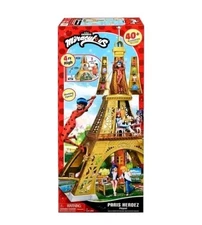 Miraculous Ladybug Paris Eiffel Tower Headquarters Playset 50 Inch Tall - New