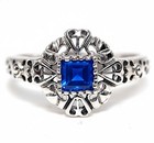 1CT Heat Treated Kyanite 925 Sterling Silver Filigree Ring Jewelry Sz 6 PC12-3 — photo 1