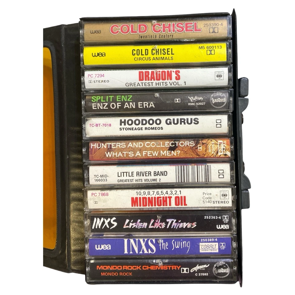 Curated Aussie Rock Cassette Collection x 11 Tapes + Case INXS Cold Chisel Rare - Image 3 of 4