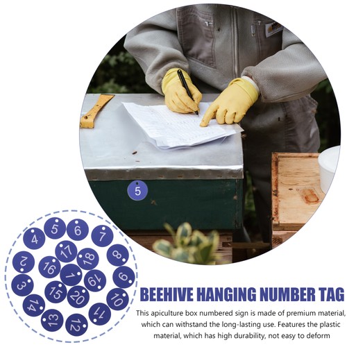 20 Pcs Nummernschild Büro Identifikationsnummer Des Bienenstocks - 第 9/12 張圖片