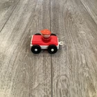 Vintage Fisher Price Little People Red Car With Trailer Hook