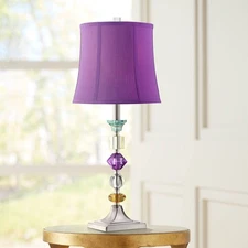 Bijoux Modern Table Lamp 25 1/2" High Multi Colored Stacked Acrylic for Bedroom
