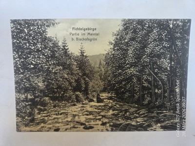 Postcard Bavaria-Fichtelgebirge lot in the Main Valley near Bischofsgrün