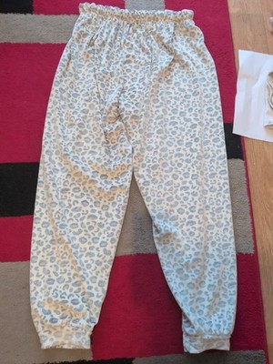 Pyjamahose Damen Primark Größe 12/14 schwarz/blau/weiß gemustert Gummizug