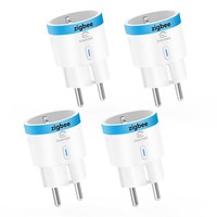 Zigbee Smart Steckdose Strommessung 4Er Pack Hub Erforderlich EnergieÜBerwachung