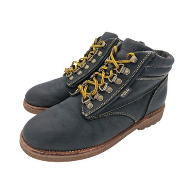 Polo Ralph Lauren Boots Mens Size 11 Blue Leather Chukka Ankle Meltham-BO-WBT