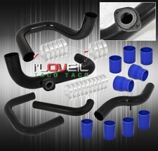 For 90-93 Integra Ls Gs B-series Turbo Black Aluminum Piping Kit Rss Bov Adap For 90-93 Integra Ls Gs B-series Turbo Black Aluminum Piping Kit Rss Bov Adap