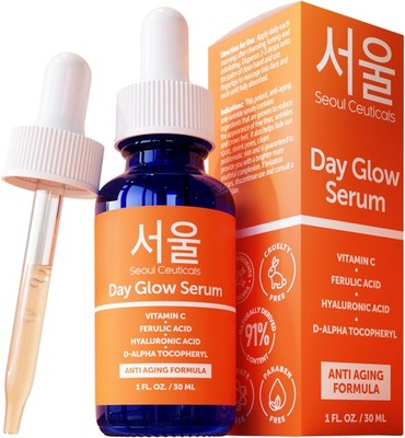 Korean Skin Care 20% Vitamin C Hyaluronic Acid Serum + CE Ferulic Acid - Pote...