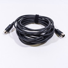 Hosa MID-315BK - 5-Pin DIN to 5-Pin DIN MIDI Cable 25 Feet
