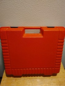 Vintage LEGO 1985 Red Plastic Storage Carrying Case Box Bin Tote