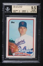 1989 Topps Traded Box Set Nolan Ryan #106T BGS 9.5 GEM MINT HOF