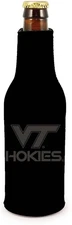 Virginia Tech Hokies 2-Pack Zipper Bottle Tonal Black Beverage Insulator...