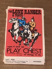 Vintage 1976 The Lone Ranger Tonto Play Chest Playing Cards